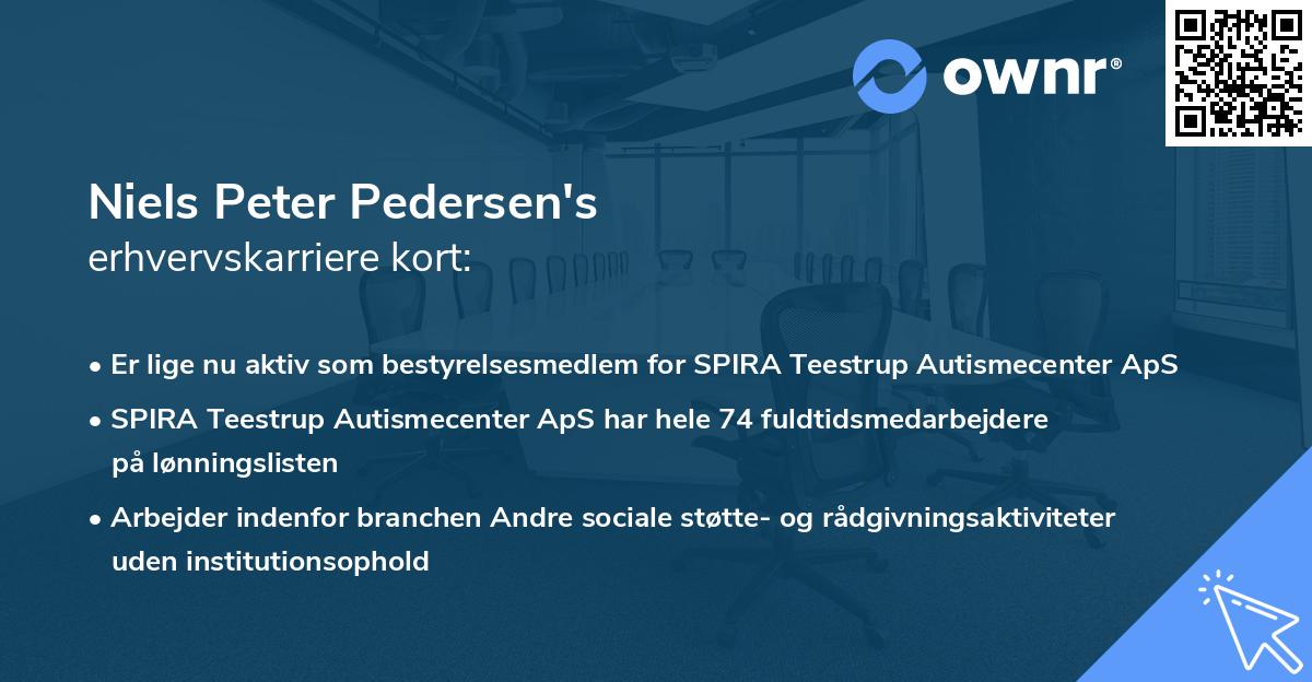 Niels Peter Pedersen's erhvervskarriere kort