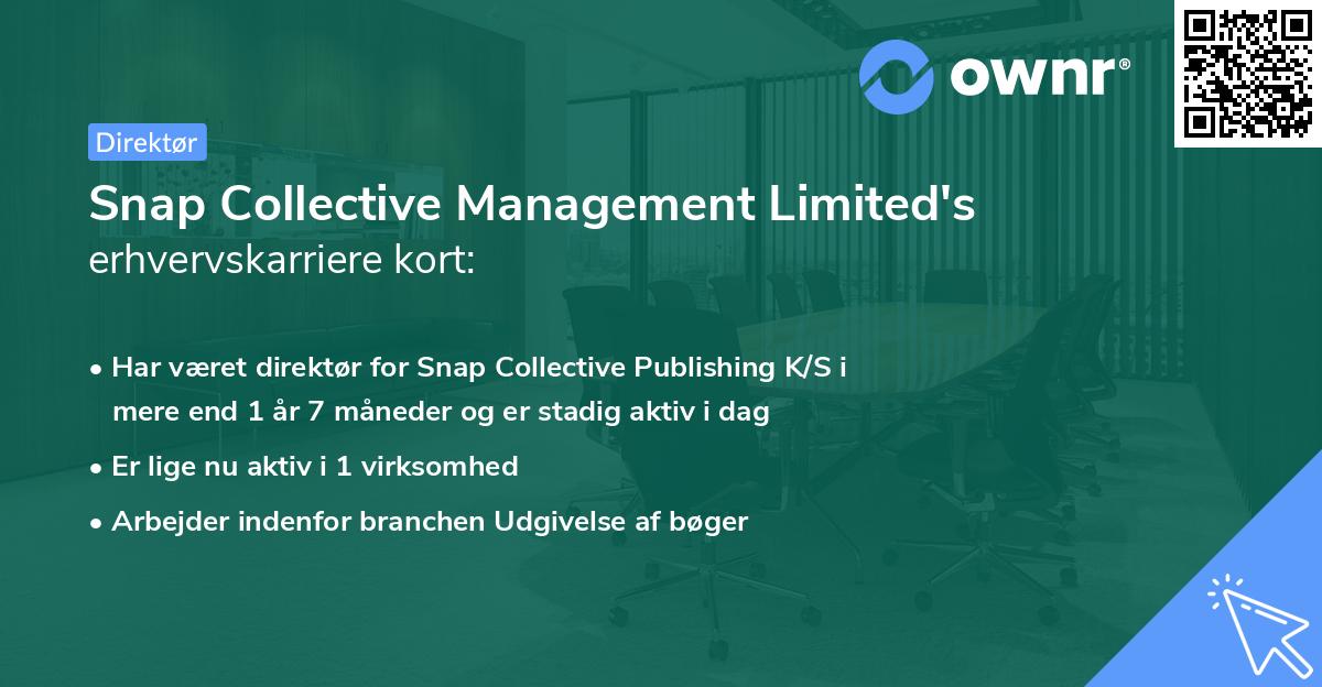 Snap Collective Management Limited's erhvervskarriere kort