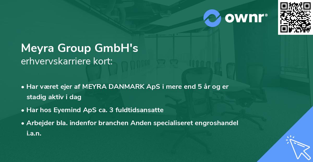 Meyra Group GmbH's erhvervskarriere kort