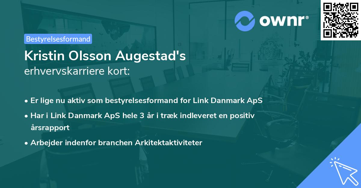Kristin Olsson Augestad's erhvervskarriere kort