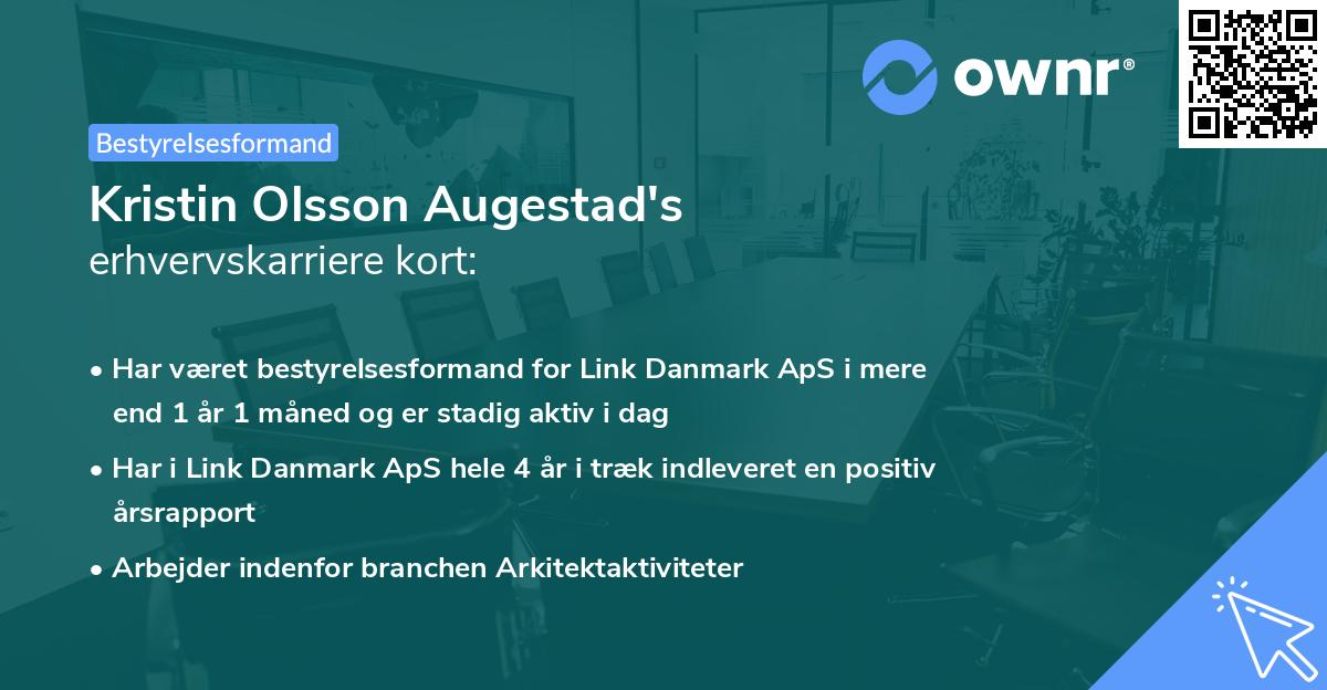 Kristin Olsson Augestad's erhvervskarriere kort