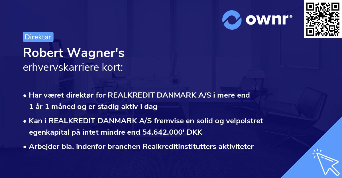 Robert Wagner's erhvervskarriere kort