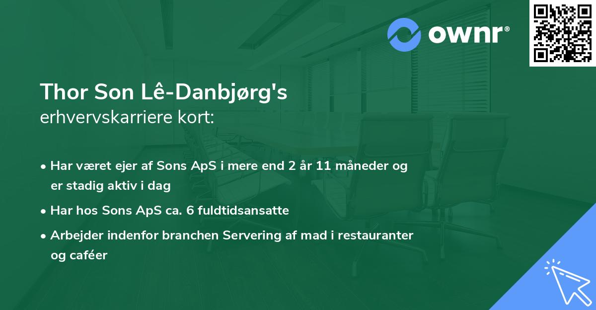 Thor Son Lê-Danbjørg's erhvervskarriere kort