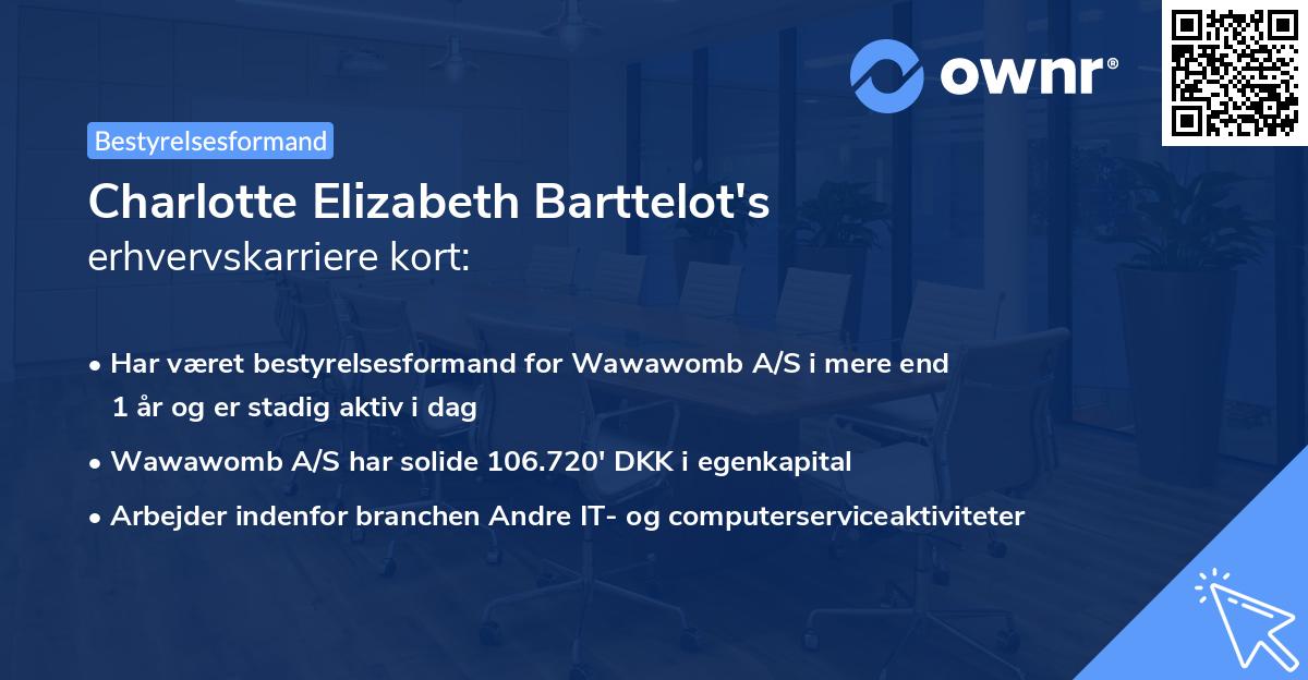 Charlotte Elizabeth Barttelot's erhvervskarriere kort