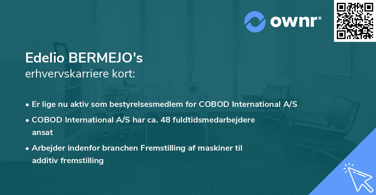 Edelio BERMEJO's erhvervskarriere kort