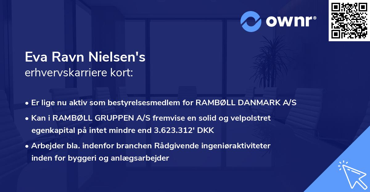 Eva Ravn Nielsen's erhvervskarriere kort