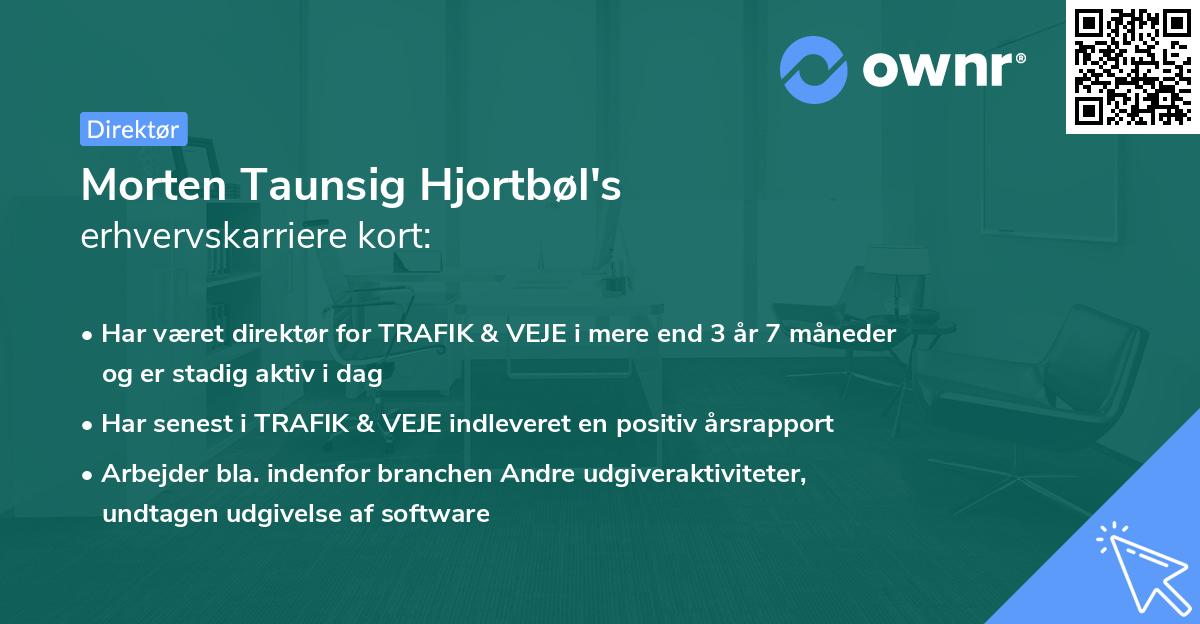 Morten Taunsig Hjortbøl's erhvervskarriere kort