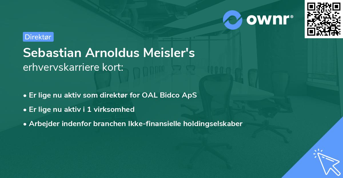 Sebastian Arnoldus Meisler's erhvervskarriere kort