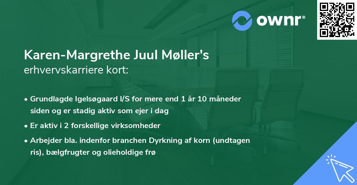 Karen-Margrethe Juul Møller's erhvervskarriere kort