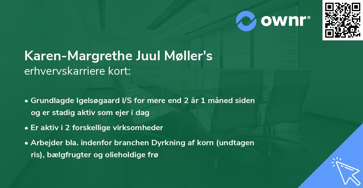 Karen-Margrethe Juul Møller's erhvervskarriere kort