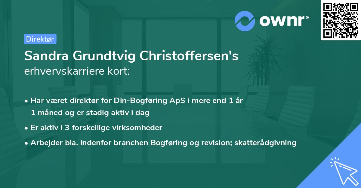 Sandra Grundtvig Christoffersen's erhvervskarriere kort