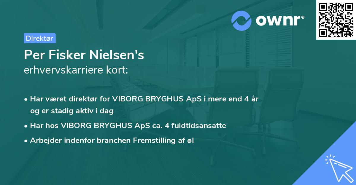 Per Fisker Nielsen's erhvervskarriere kort