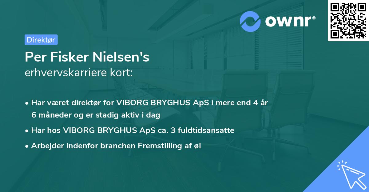 Per Fisker Nielsen's erhvervskarriere kort