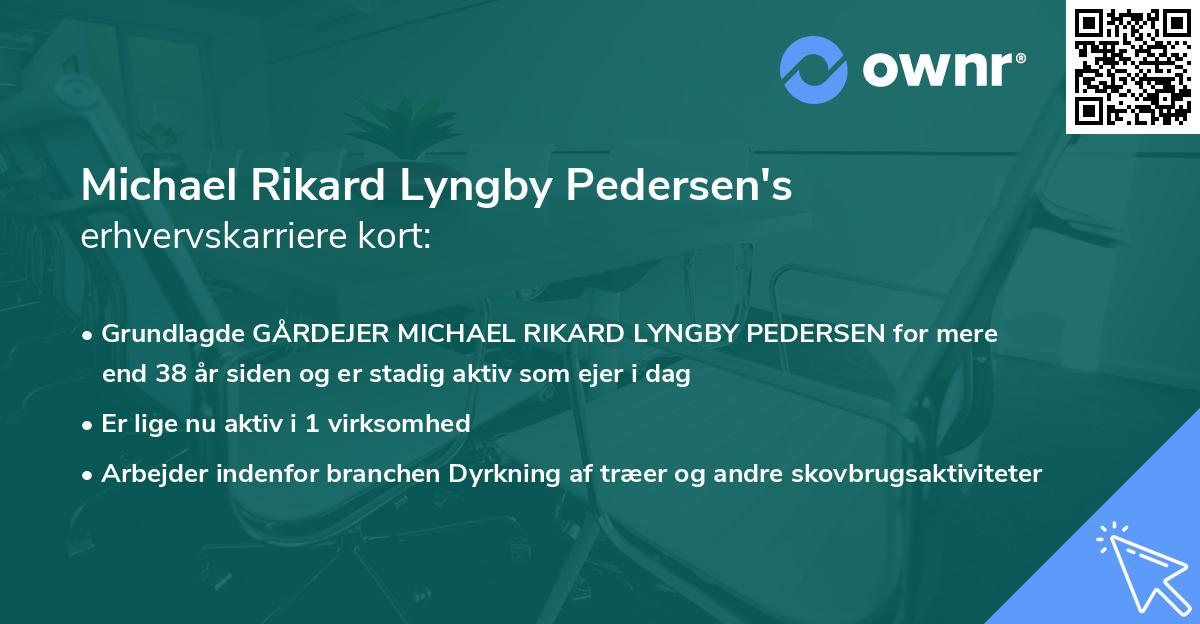 Michael Rikard Lyngby Pedersen's erhvervskarriere kort