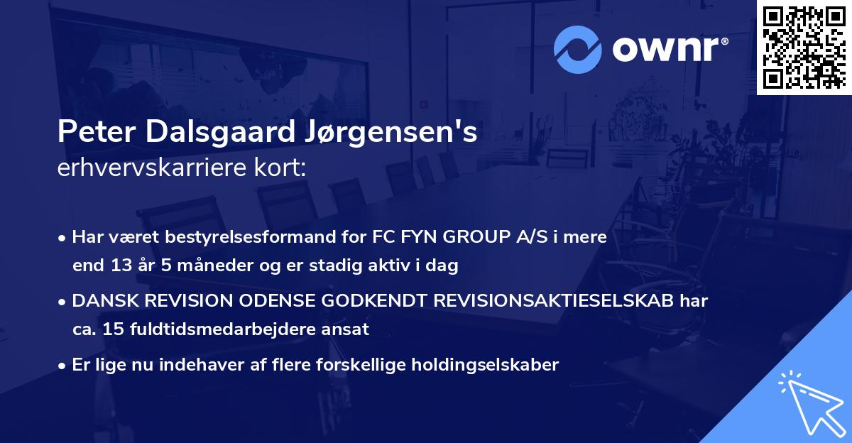 Peter Dalsgaard Jørgensen's erhvervskarriere kort