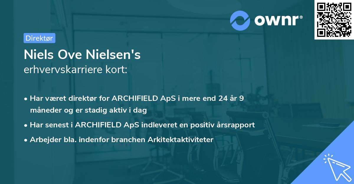 Niels Ove Nielsen's erhvervskarriere kort