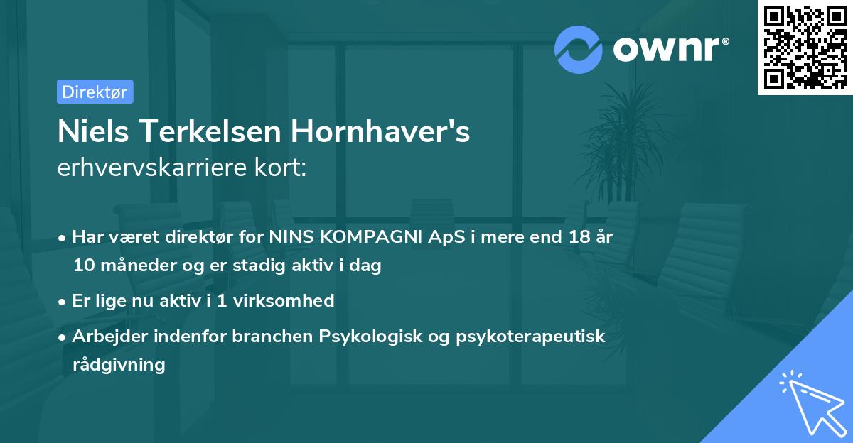 Niels Terkelsen Hornhaver's erhvervskarriere kort