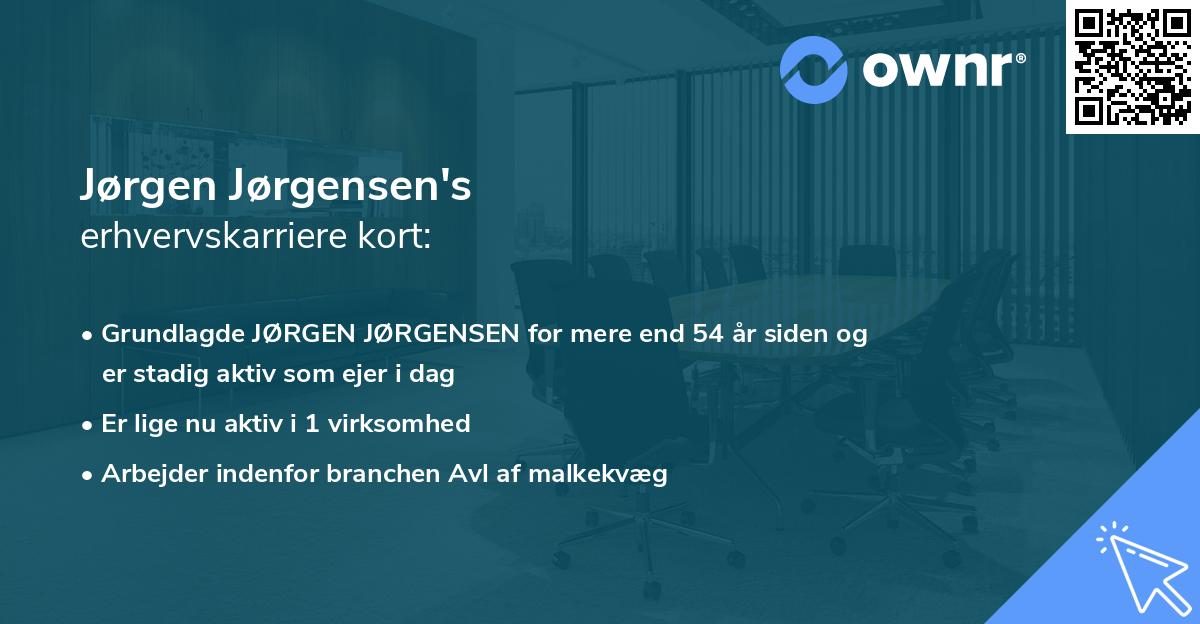 Jørgen Jørgensen's erhvervskarriere kort