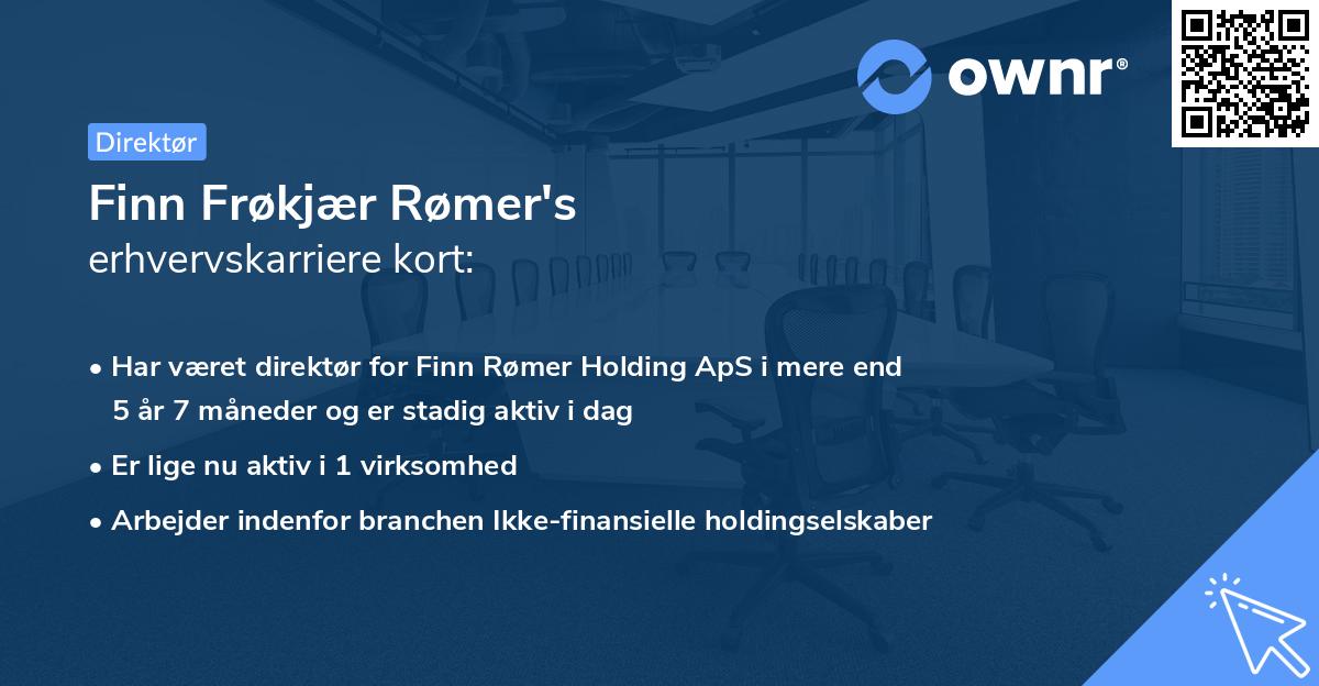 Finn Frøkjær Rømer's erhvervskarriere kort