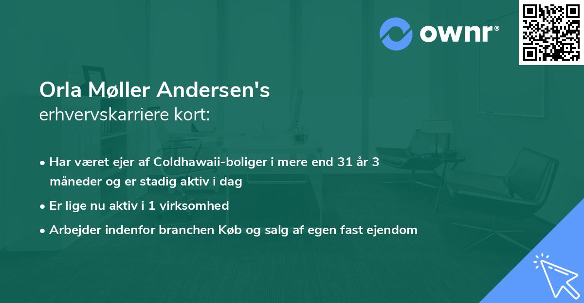 Orla Møller Andersen's erhvervskarriere kort