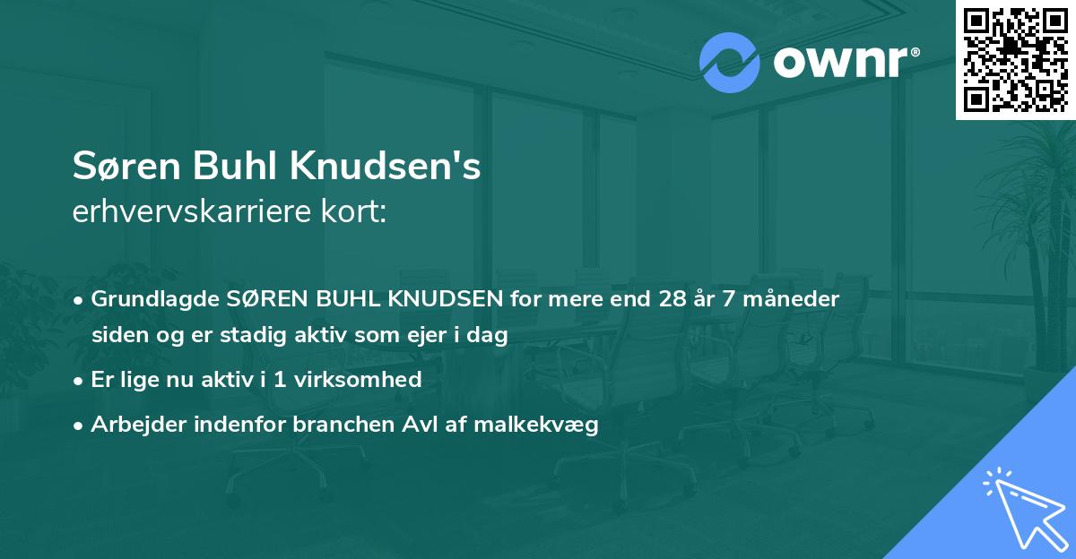 Søren Buhl Knudsen's erhvervskarriere kort