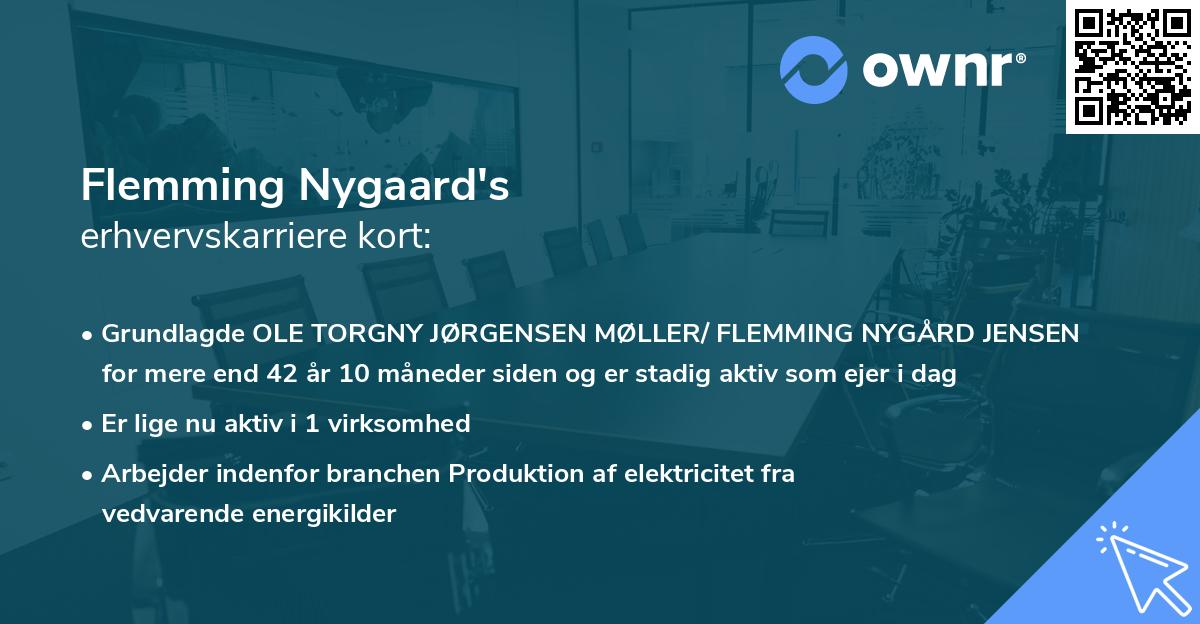 Flemming Nygaard's erhvervskarriere kort