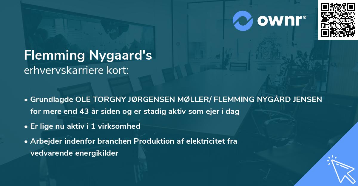 Flemming Nygaard's erhvervskarriere kort