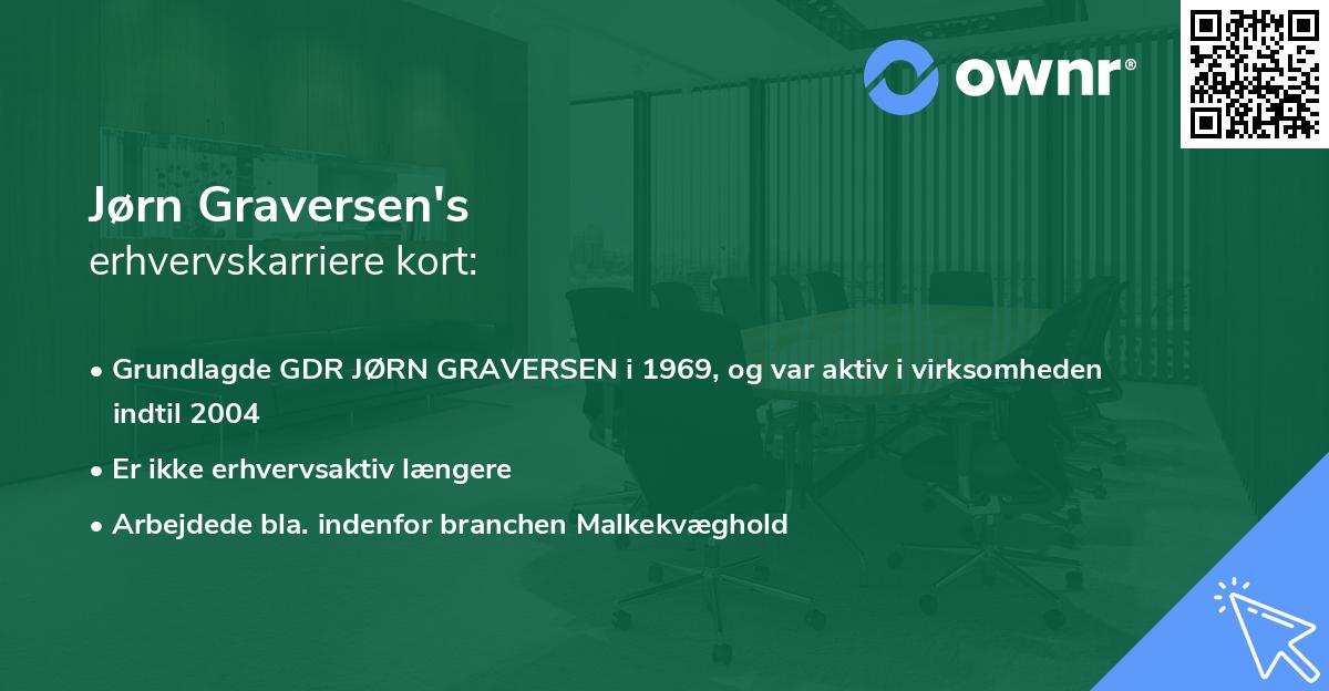 Jørn Graversen's erhvervskarriere kort
