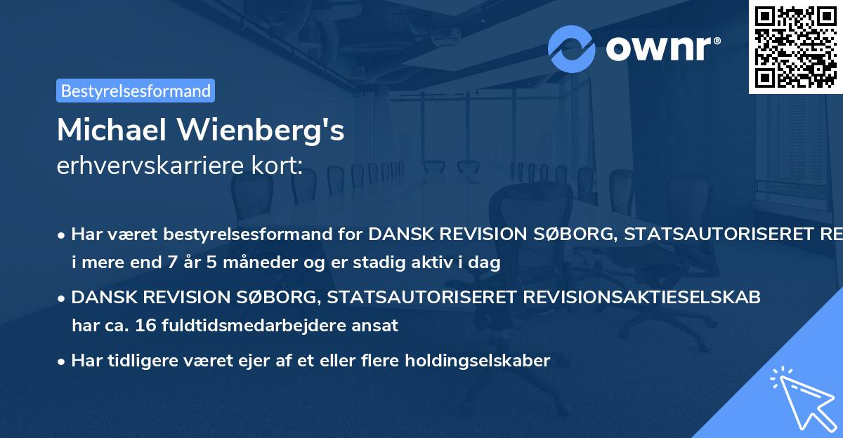 Michael Wienberg's erhvervskarriere kort