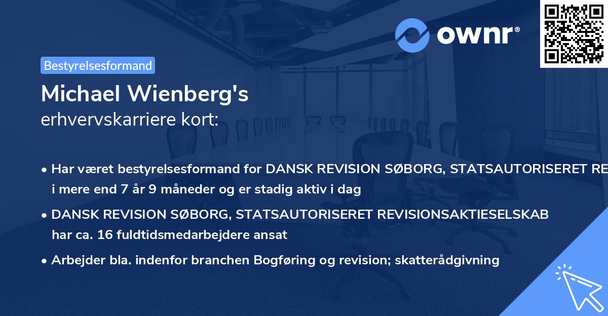 Michael Wienberg's erhvervskarriere kort
