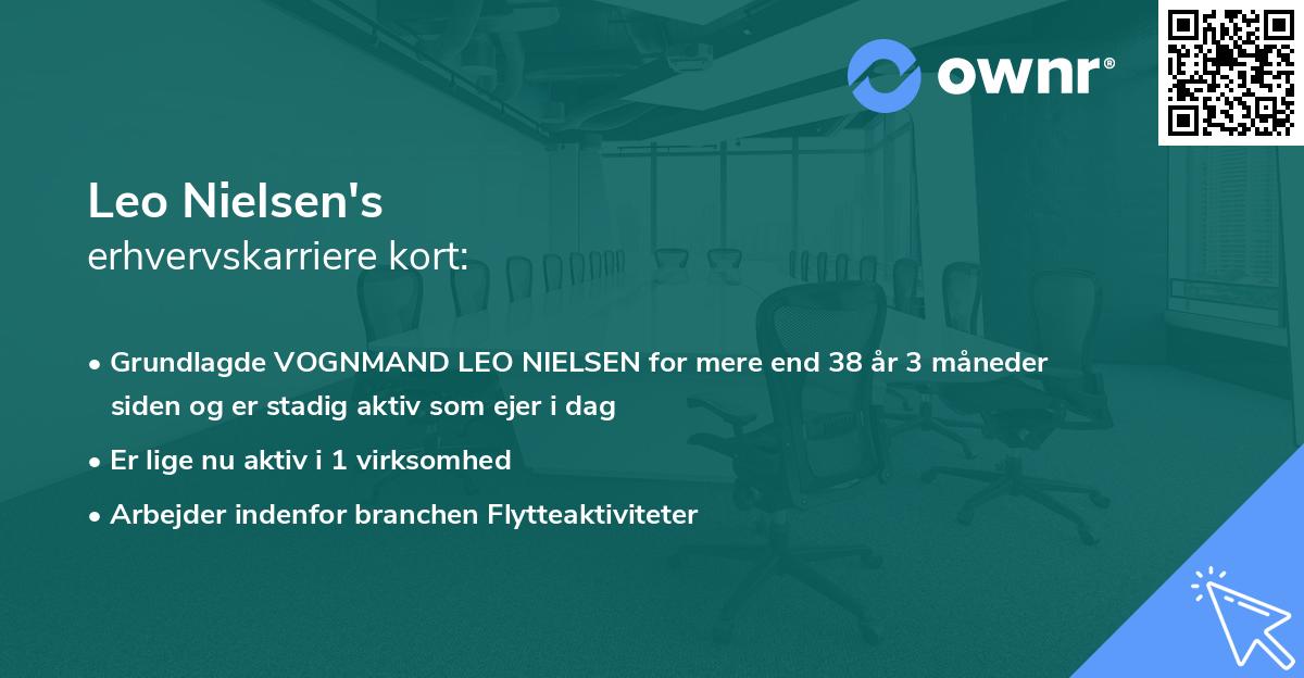 Leo Nielsen's erhvervskarriere kort