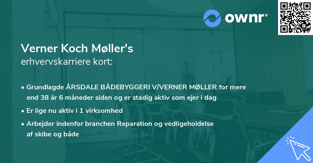 Verner Koch Møller's erhvervskarriere kort