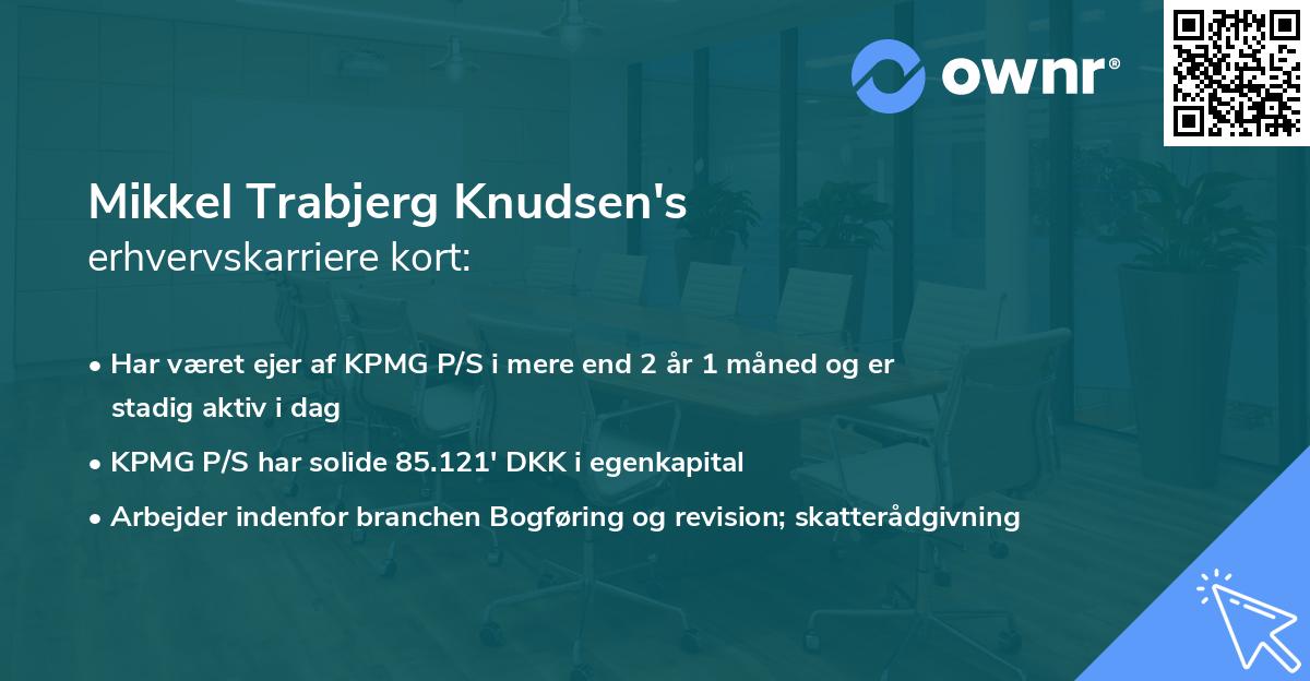 Mikkel Trabjerg Knudsen's erhvervskarriere kort