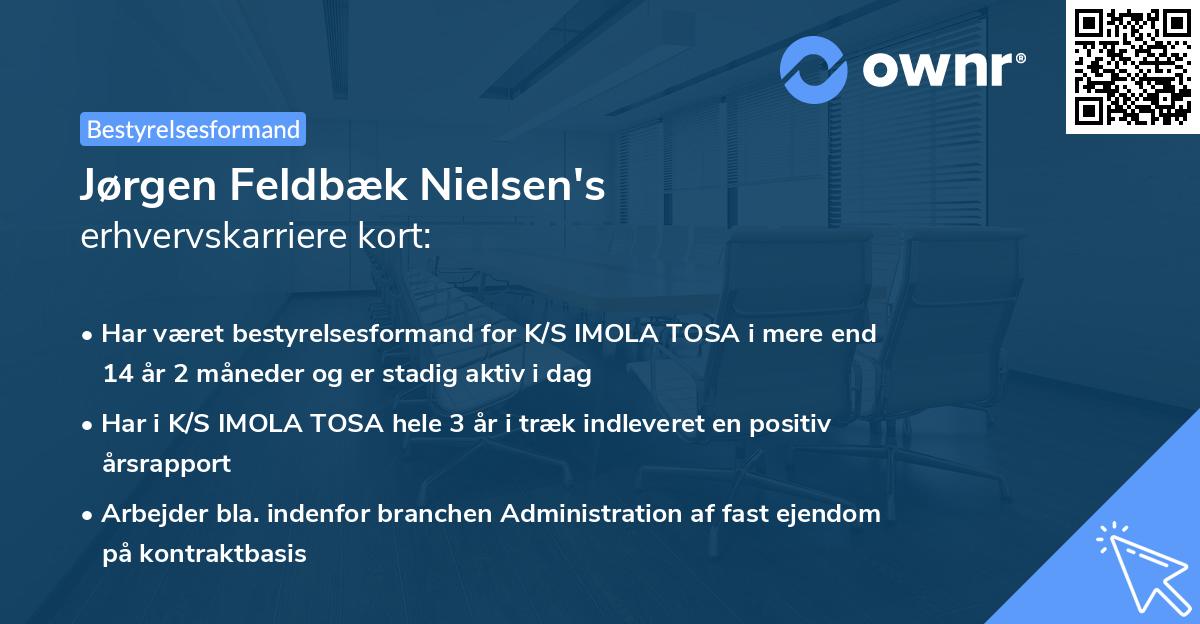 Jørgen Feldbæk Nielsen's erhvervskarriere kort