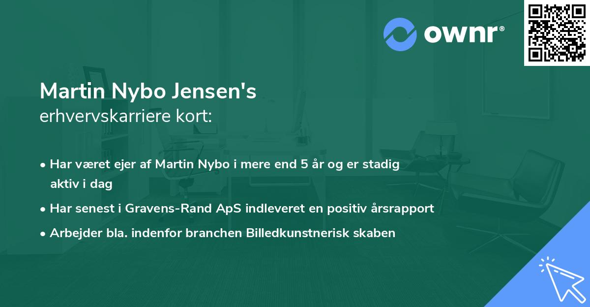 Martin Nybo Jensen's erhvervskarriere kort