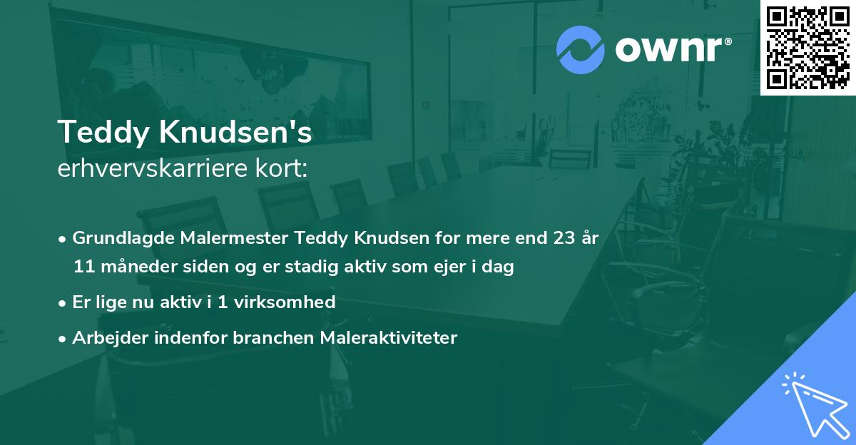 Teddy Knudsen's erhvervskarriere kort