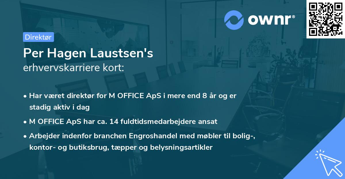 Per Hagen Laustsen's erhvervskarriere kort