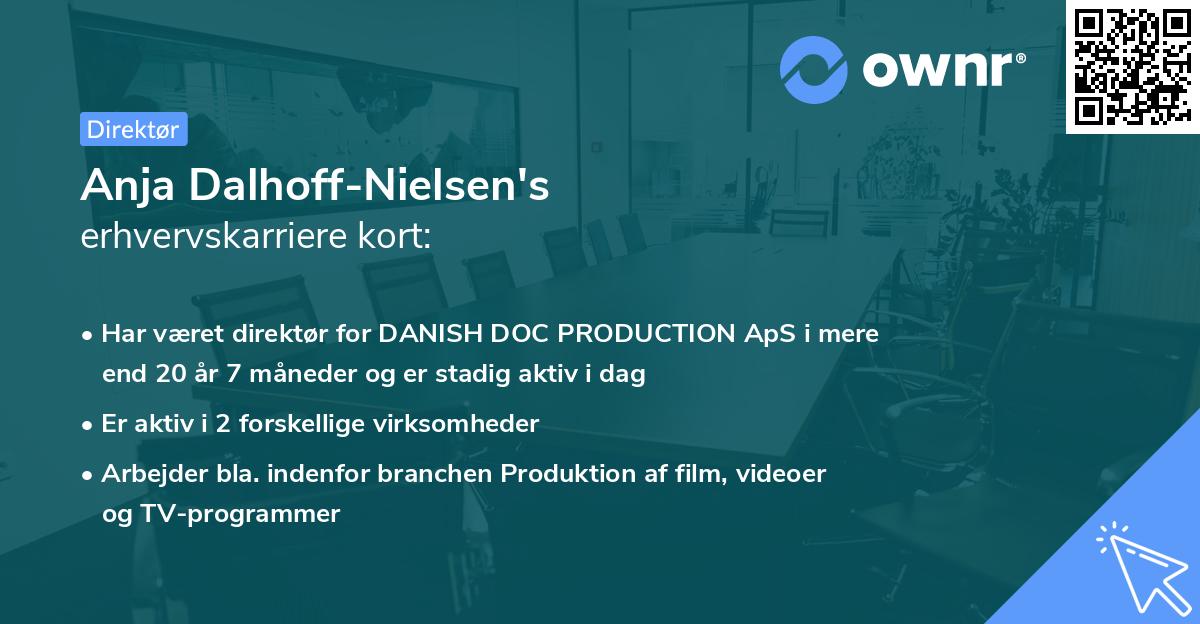 Anja Dalhoff-Nielsen's erhvervskarriere kort
