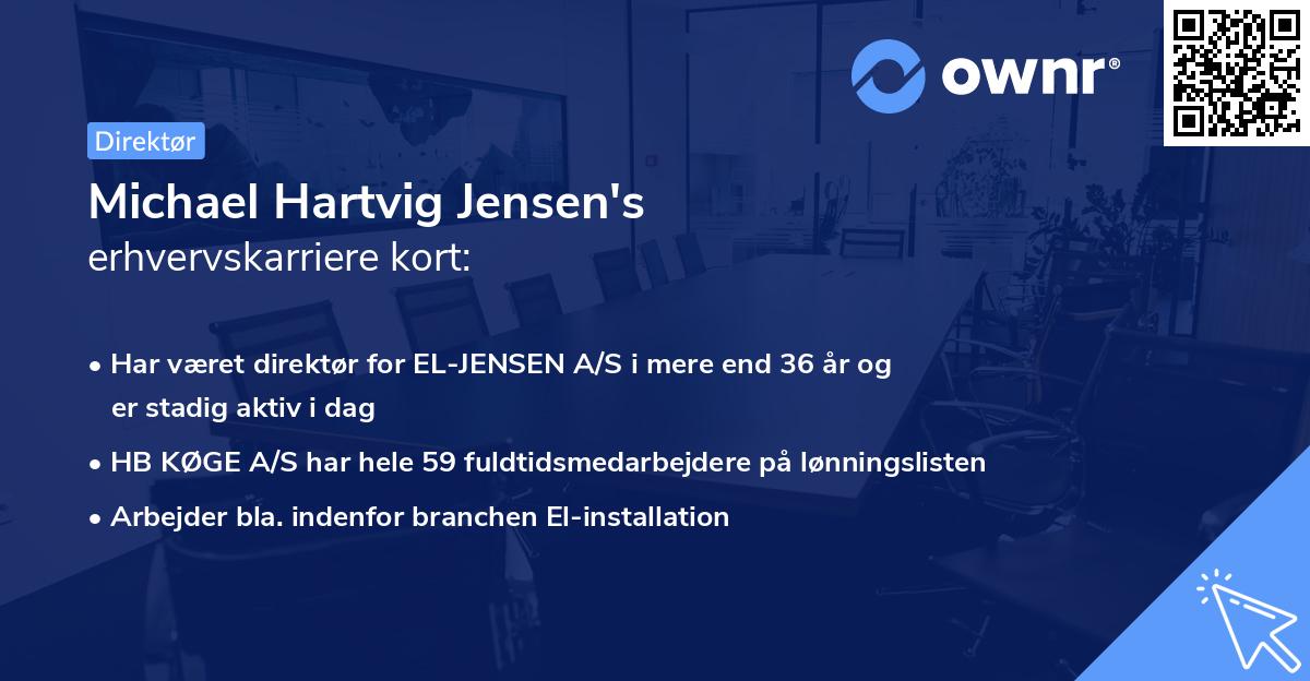 Michael Hartvig Jensen's erhvervskarriere kort