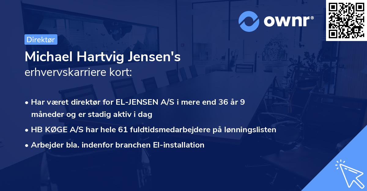 Michael Hartvig Jensen's erhvervskarriere kort