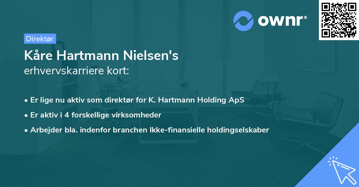 Kåre Hartmann Nielsen's erhvervskarriere kort
