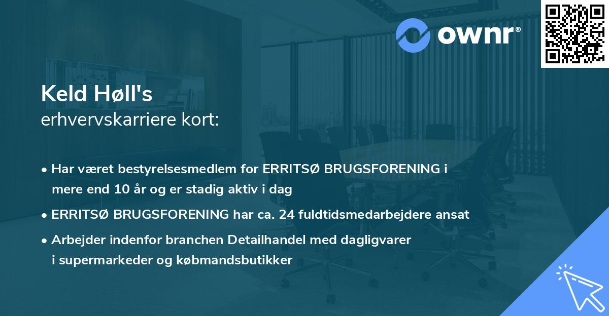 Keld Høll's erhvervskarriere kort
