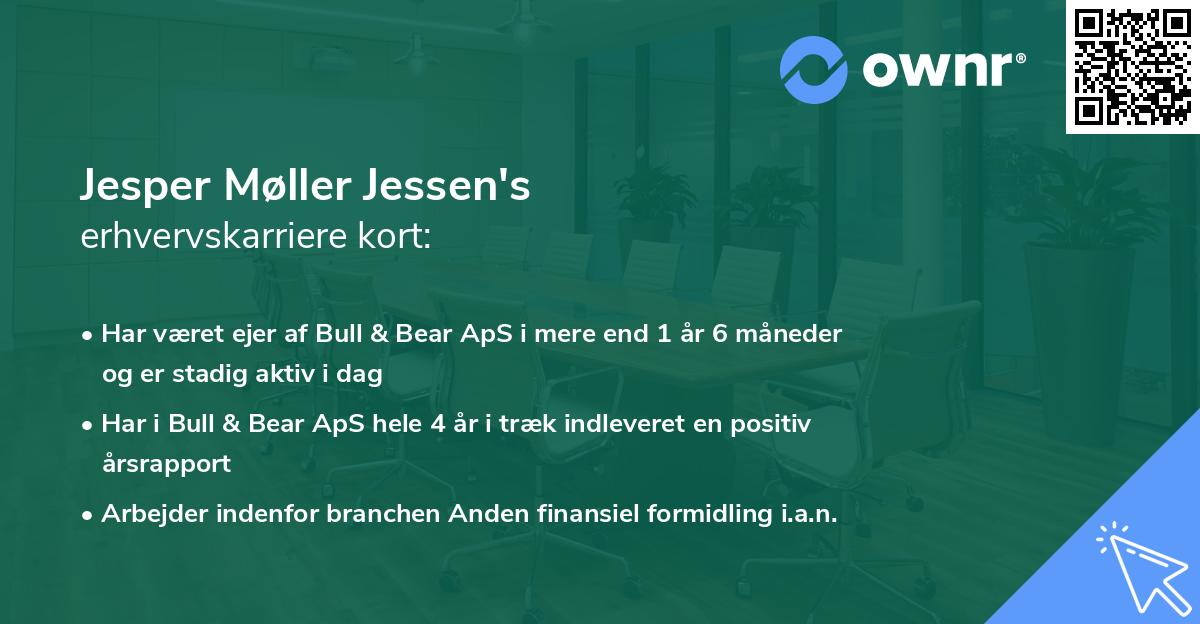 Jesper Møller Jessen's erhvervskarriere kort