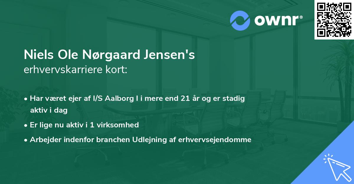 Niels Ole Nørgaard Jensen's erhvervskarriere kort