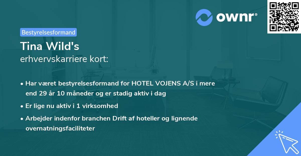 Tina Wild's erhvervskarriere kort