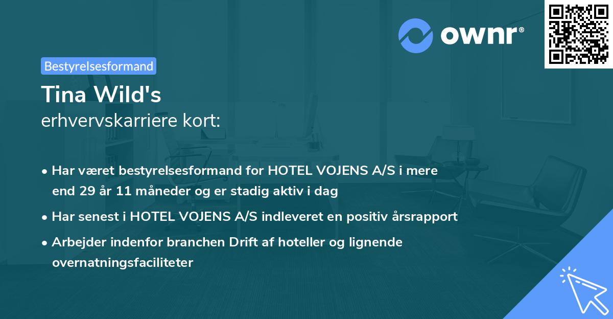 Tina Wild's erhvervskarriere kort