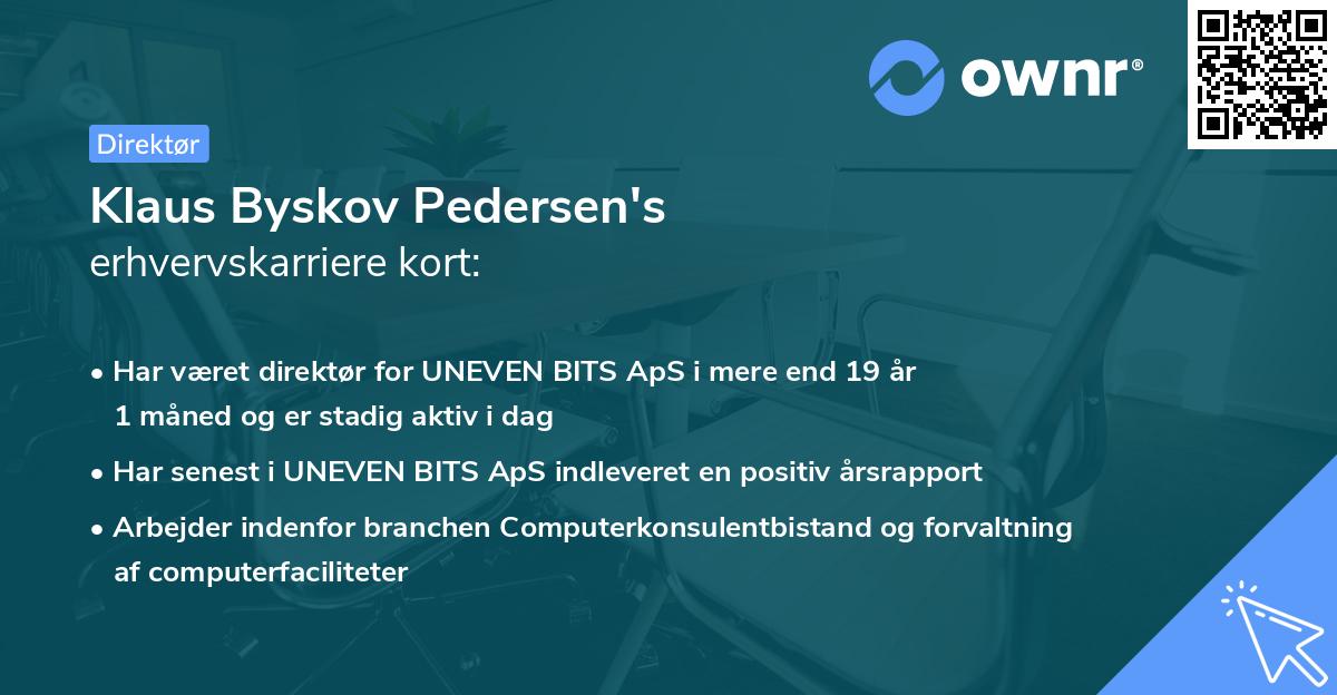Klaus Byskov Pedersen's erhvervskarriere kort