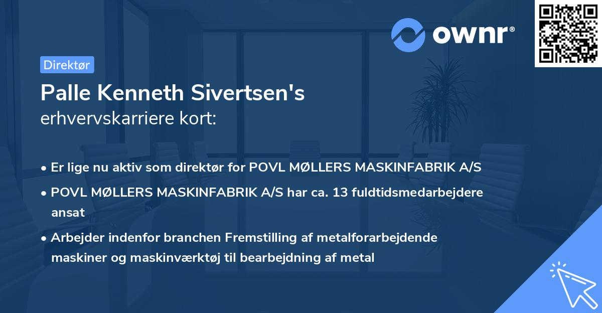 Palle Kenneth Sivertsen's erhvervskarriere kort