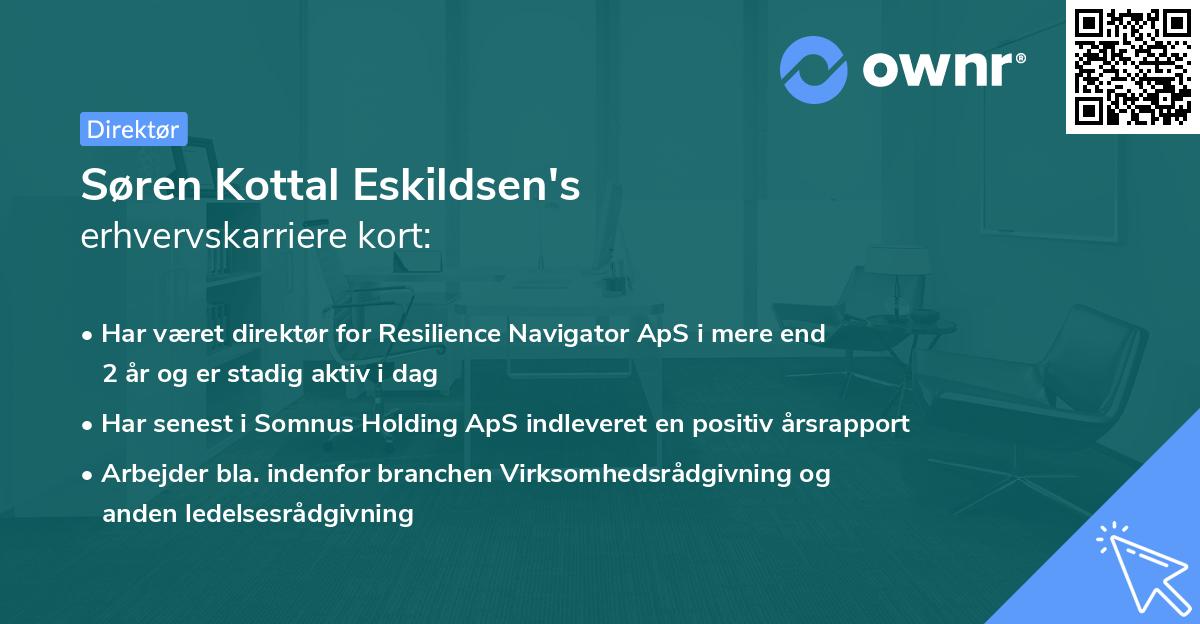 Søren Kottal Eskildsen's erhvervskarriere kort
