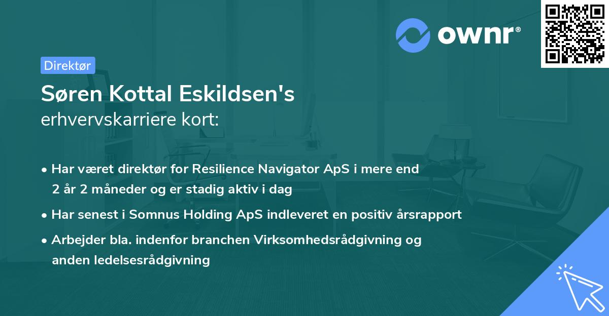 Søren Kottal Eskildsen's erhvervskarriere kort